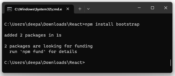 Install Bootstrap